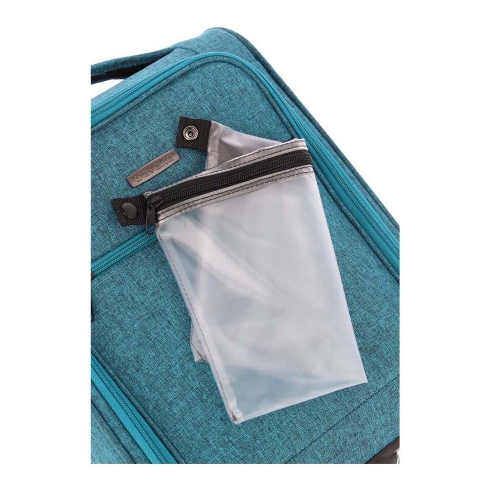 Travelite Cabin 2W Boardtrolley Underseater Petrol | Wennekes