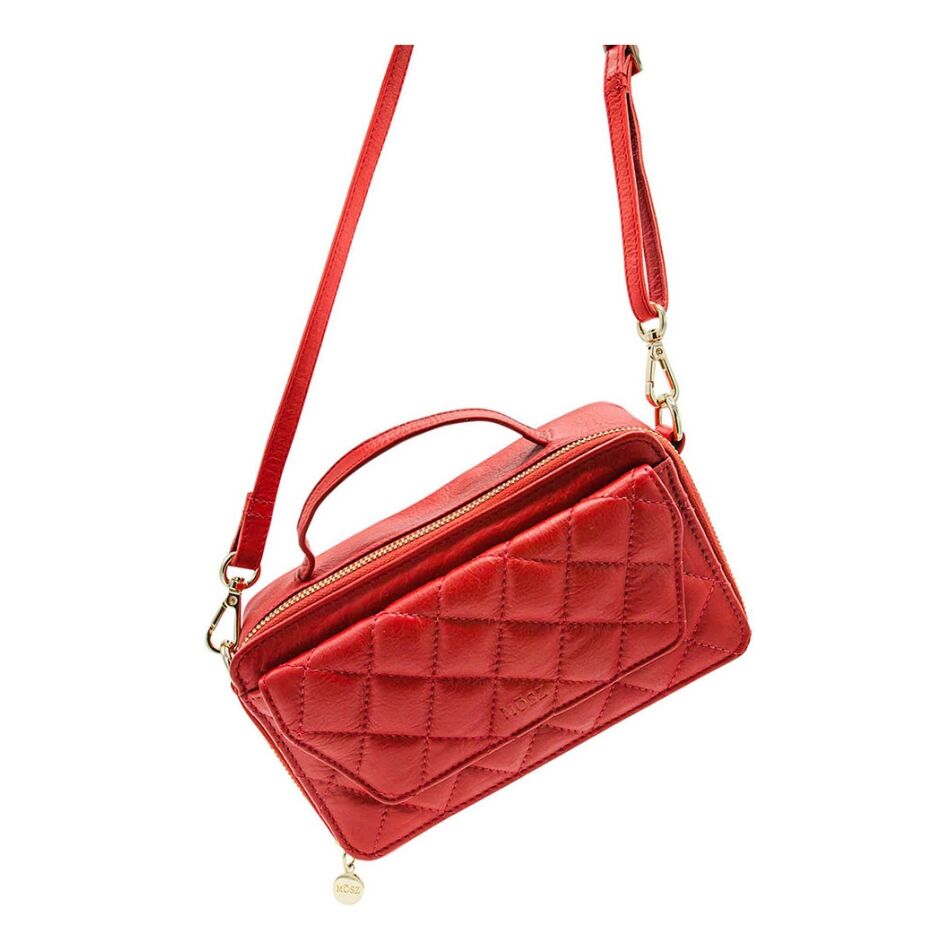MOSZ Naomi Crossbody Quilted Red | Wennekes