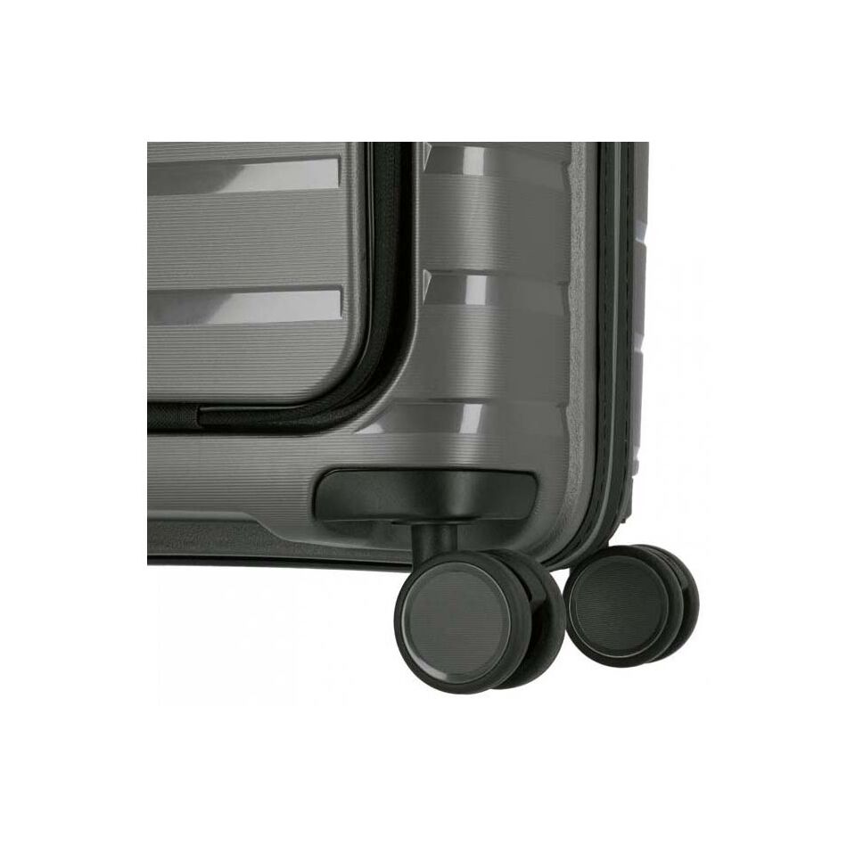 Travelite Air Base 4W Trolley S with Front Pocket Anthraciet | Wennekes