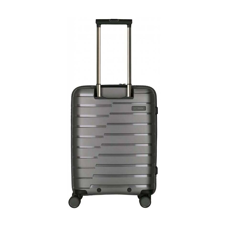 Travelite Air Base 4W Trolley S with Front Pocket Anthraciet | Wennekes