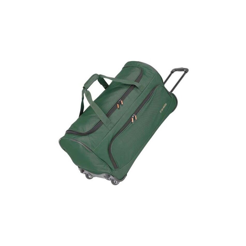 Travelite Basics Wheeled Duffle Dark Green | Wennekes