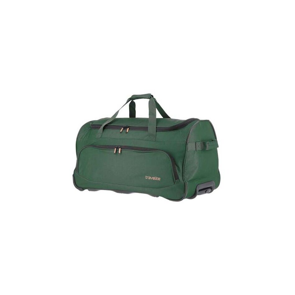 Travelite Basics Wheeled Duffle Dark Green | Wennekes