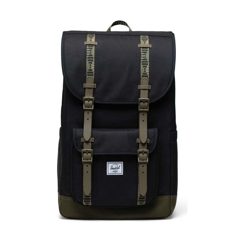 Herschel Little America Black/ Ivy Green | Wennekes
