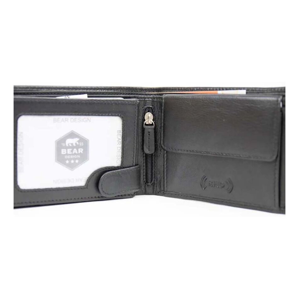 Bear Design Billfold Jan Black | Wennekes