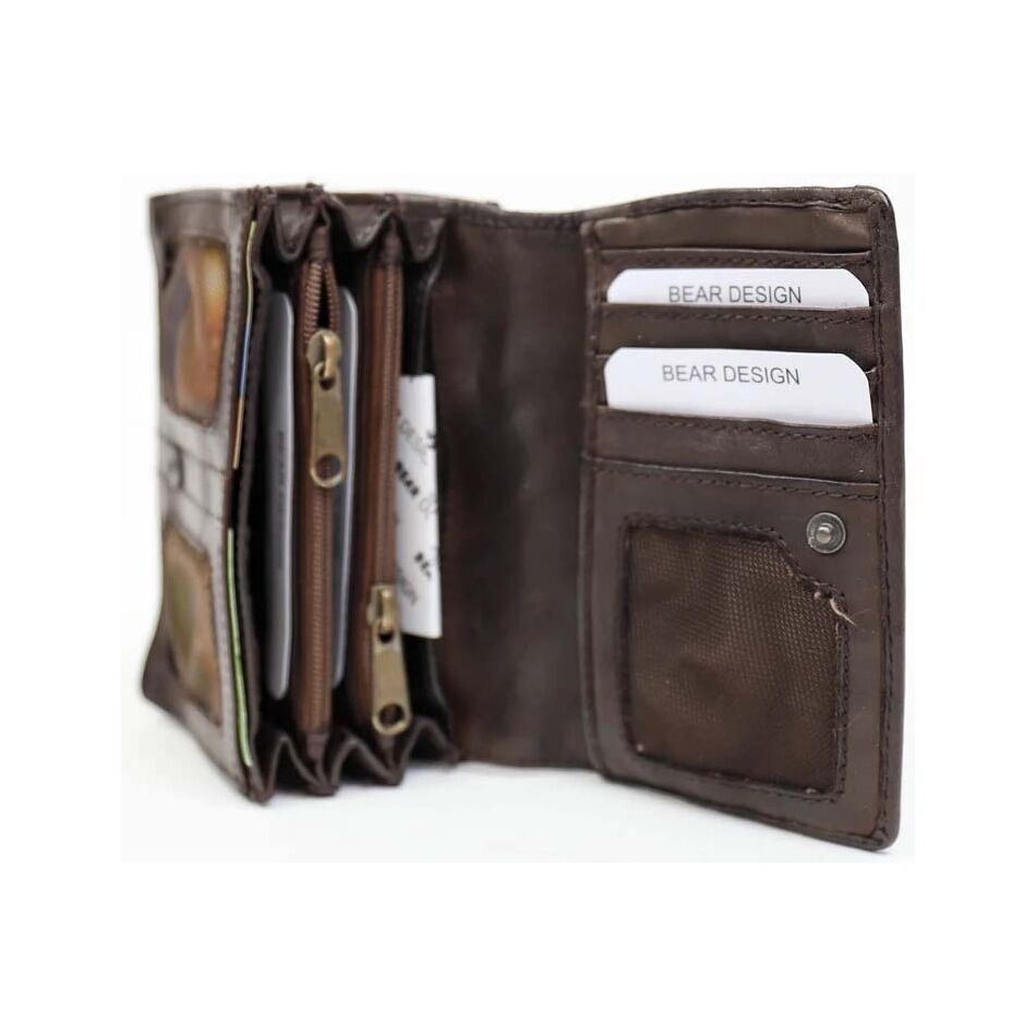 Bear Design Overslag Portemonnee Nina Brown | Wennekes