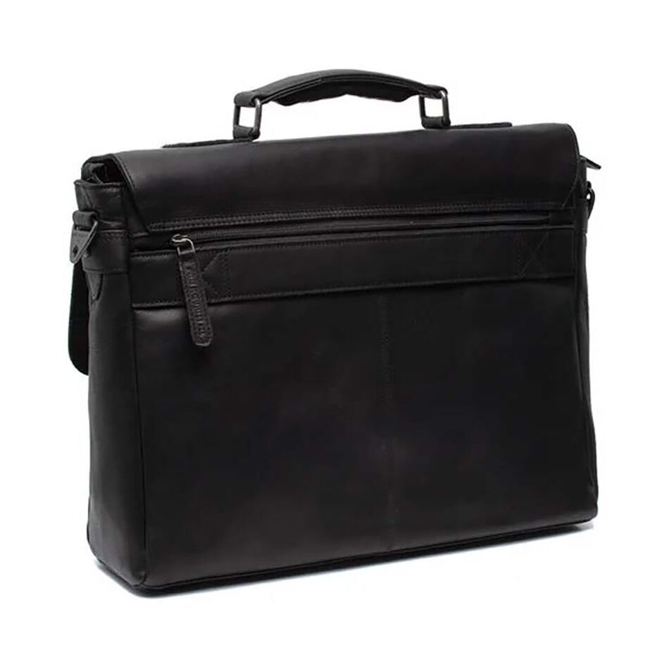 The Chesterfield Brand Leren Laptoptas Belfast Zwart | Wennekes