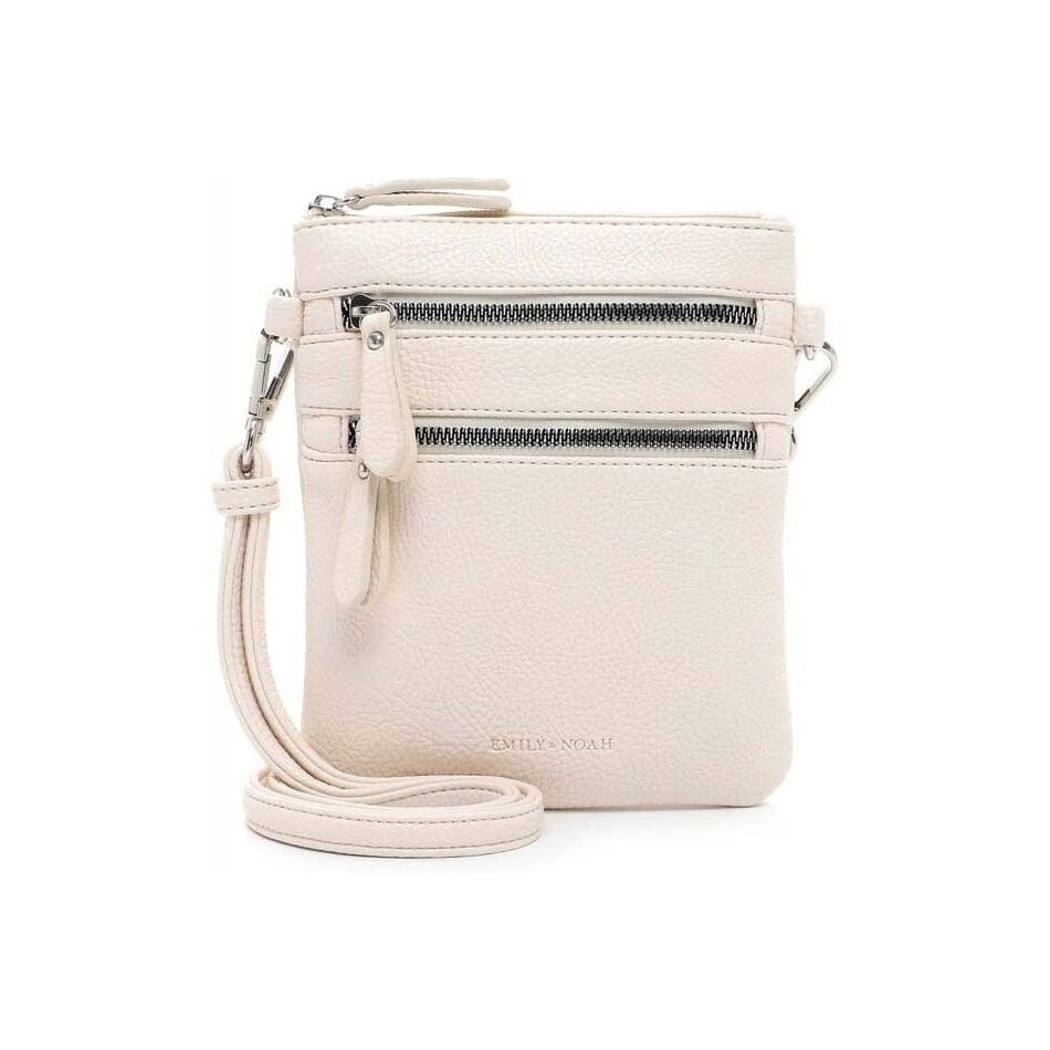 Emily & Noah Emma Handtas Klein Dubbele Rits Cream | Wennekes