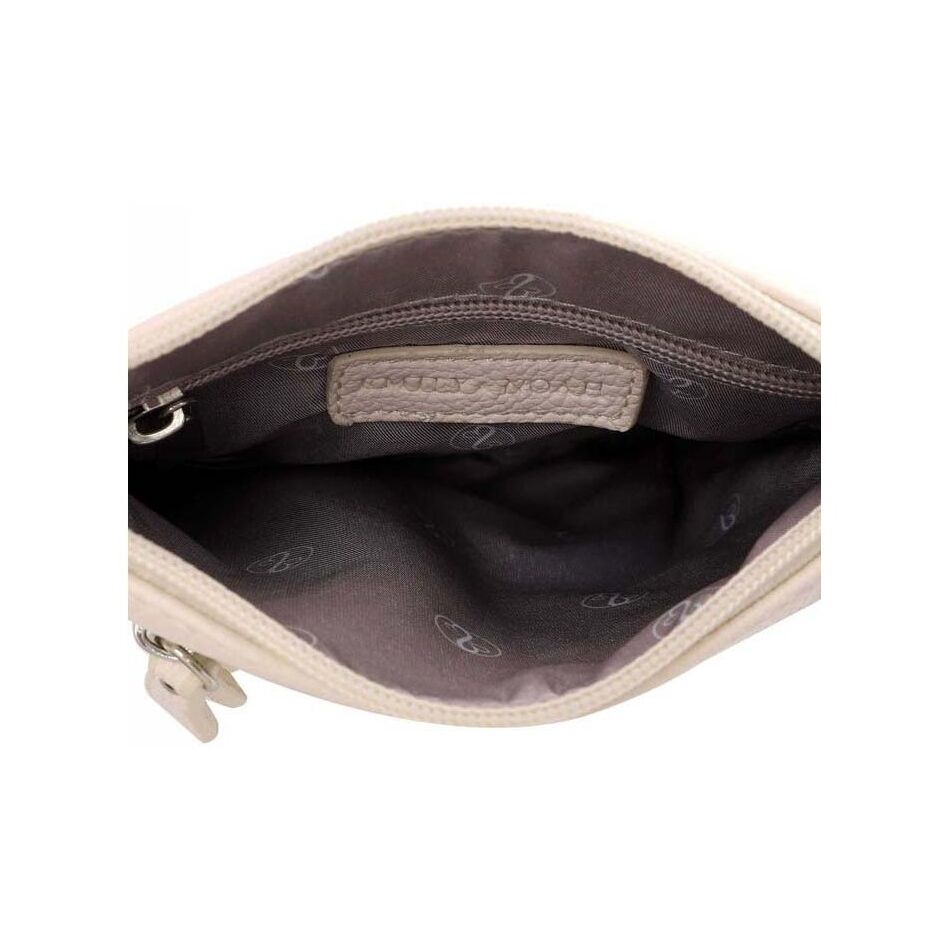 Emily & Noah Emma Handtas Klein Dubbele Rits Cream | Wennekes