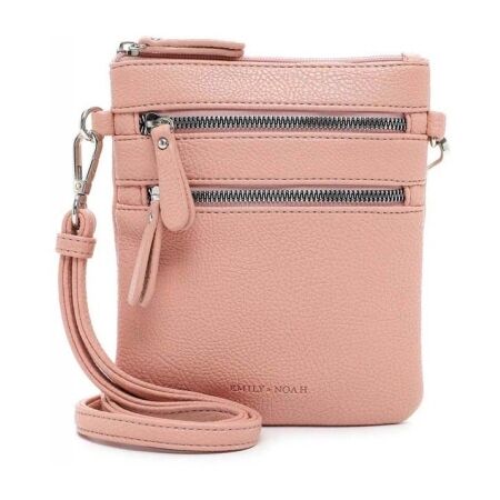 Emily & Noah Emma Handtas Klein Dubbele Rits Roze Emily & Noah Emma Handtas Klein Dubbele Rits Roze