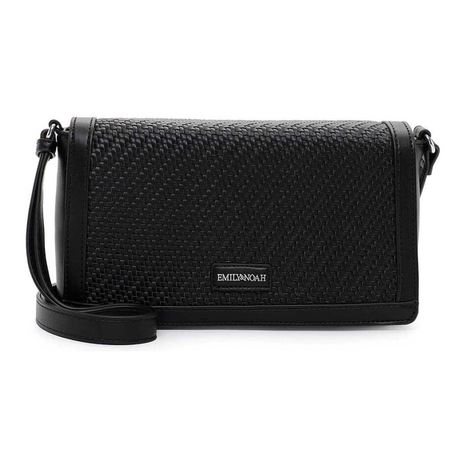 Emily & Noah Brenda Handtas Middel met Klep Black | Wennekes