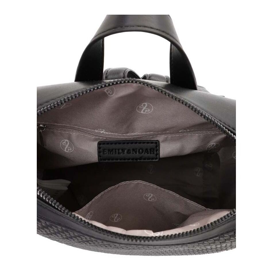 Emily & Noah Brenda Citybackpack Middel zwart | Wennekes.nl