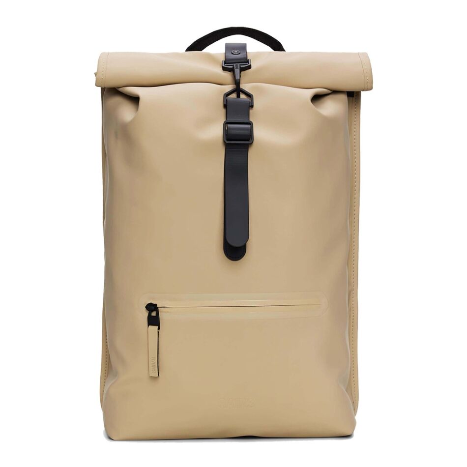 Rains Rolltop Rucksack W3 Sand | Wennekes