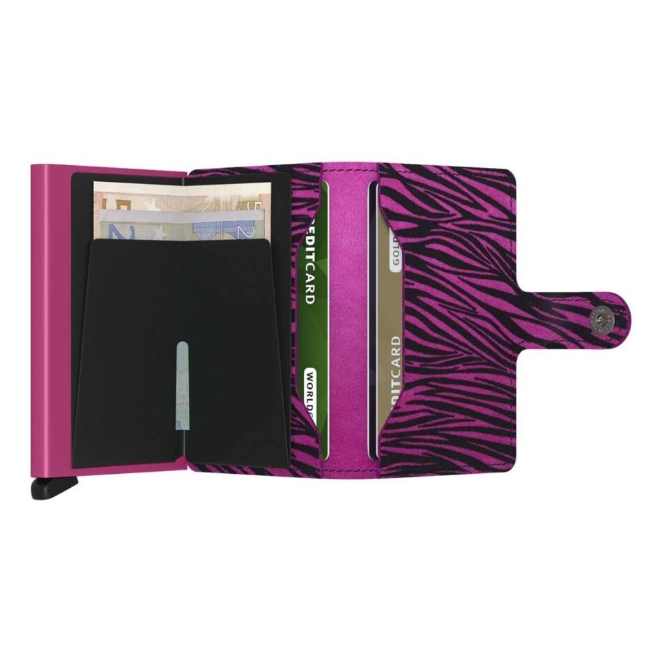 Secrid Miniwallet Zebra Fuchsia | Wennekes