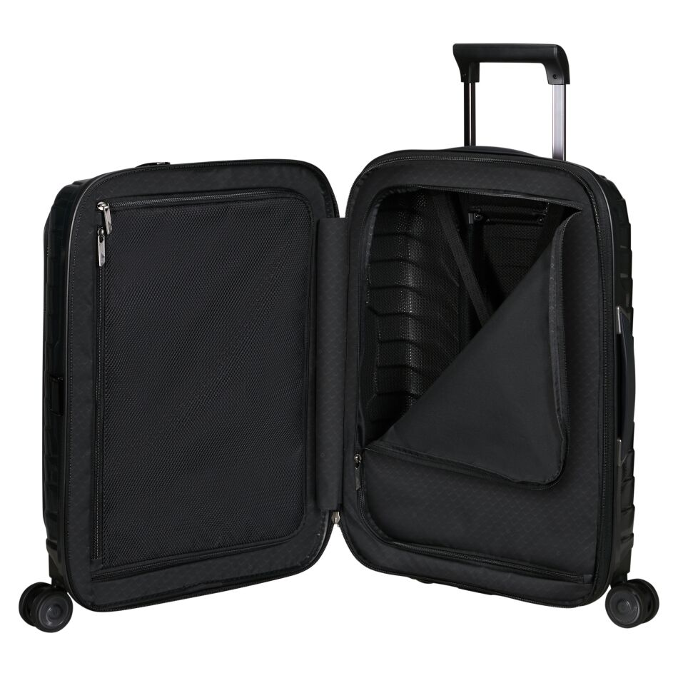 Samsonite Proxis Spinner 55cm Exp. Easy Access zwart | Wennekes.nl