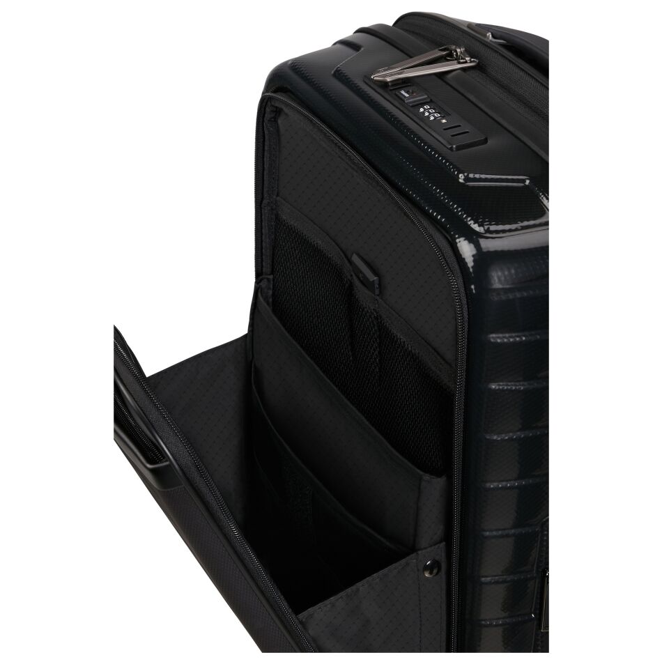 Samsonite Proxis Spinner 55cm Exp. Easy Access zwart | Wennekes.nl