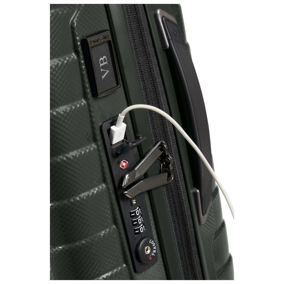 Samsonite Proxis Spinner 55/20 L35cm groen | Wennekes.nl