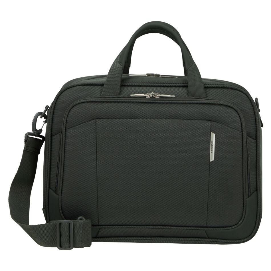 Samsonite Respark Laptop Shoulderbag groen | Wennekes.nl