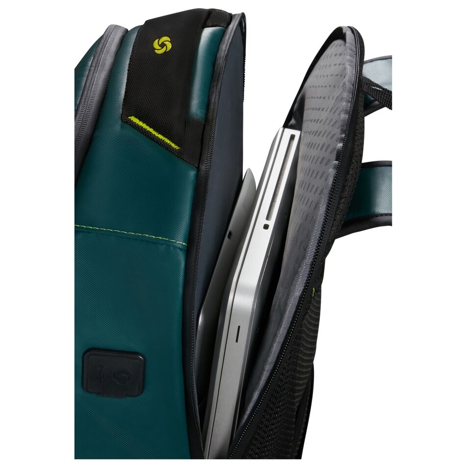 Samsonite Ecodiver Laptop Backpack L groen combi | Wennekes.nl