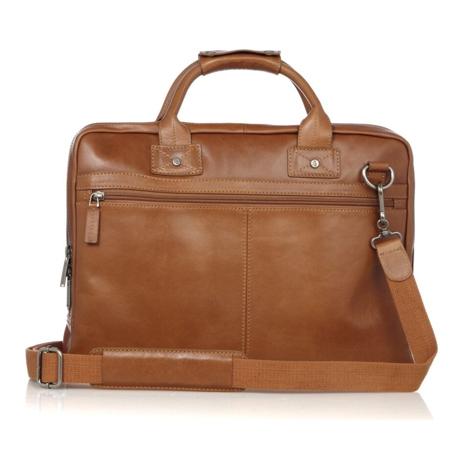 Castelijn & Beerens Firenze Laptoptas 15.6 inch licht bruin | Wennekes.nl