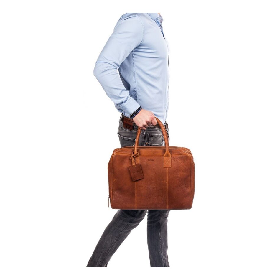 Burkely Antique Avery Worker 15,6 cognac | Wennekes.nl