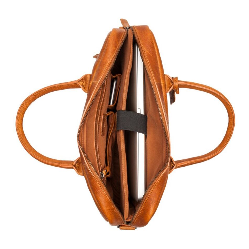 Burkely Burkely Antique Avery Laptopbag cognac | Wennekes.nl