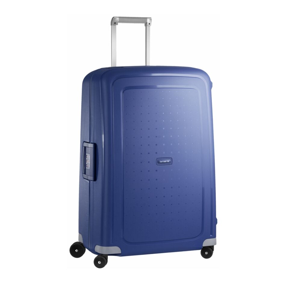 Samsonite S'cure Spinner 75 cm blauw | Wennekes.nl