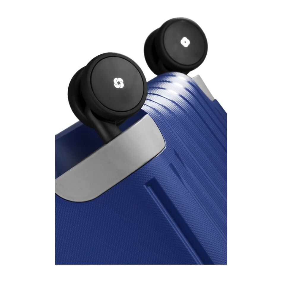 Samsonite S'cure Spinner 75 cm blauw | Wennekes.nl