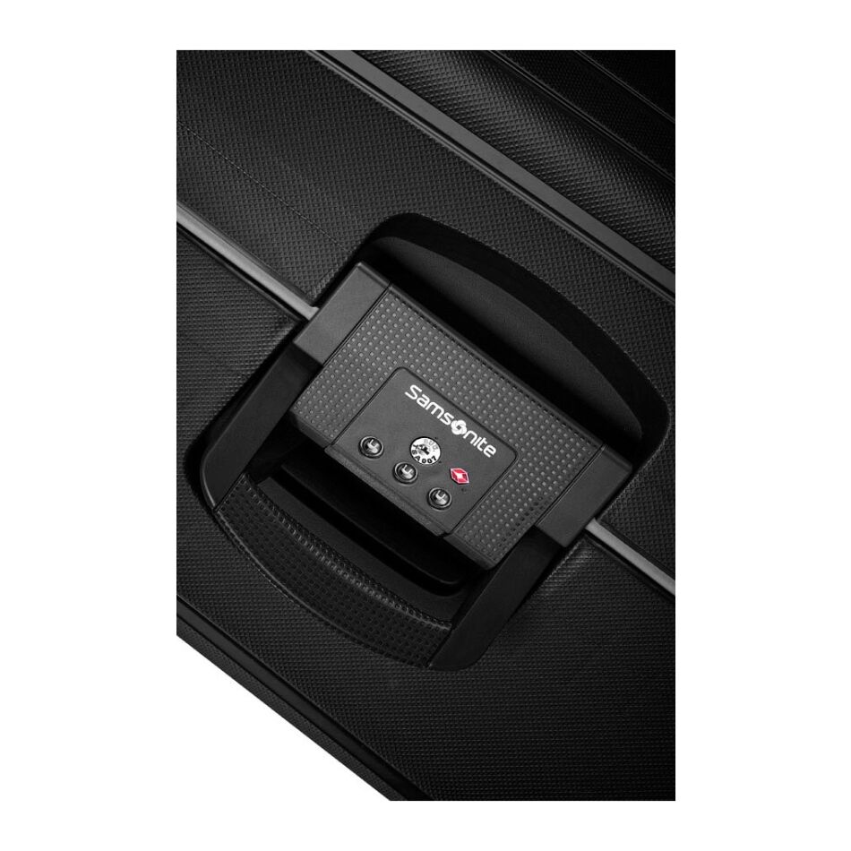 Samsonite S'cure Spinner 55 cm zwart | Wennekes.nl