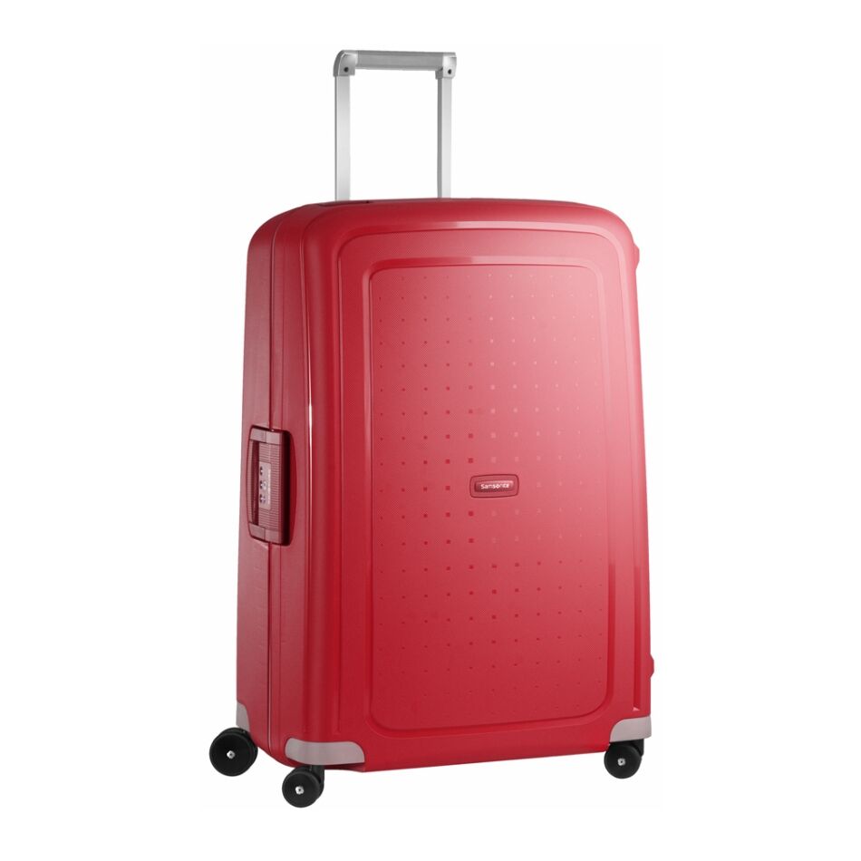 Samsonite S'cure Spinner 75 cm rood | Wennekes.nl