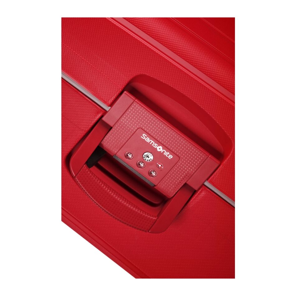 Samsonite S'cure Spinner 75 cm rood | Wennekes.nl
