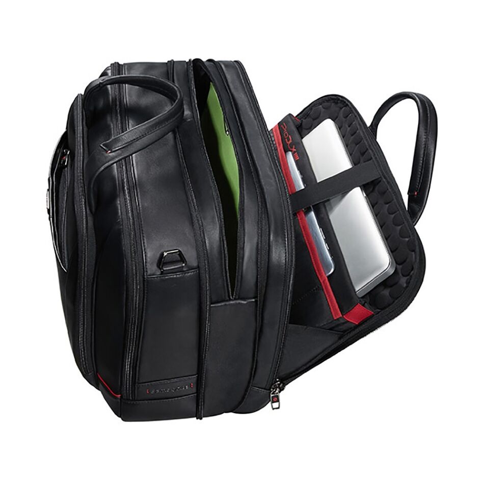 Samsonite Pro - Dlx 4 Lth/Lapt Bailhandle zwart | Wennekes.nl