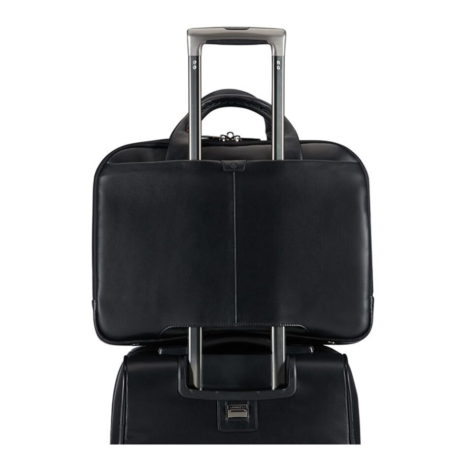 Samsonite Pro - Dlx 4 Lth/Lapt Bailhandle zwart | Wennekes.nl