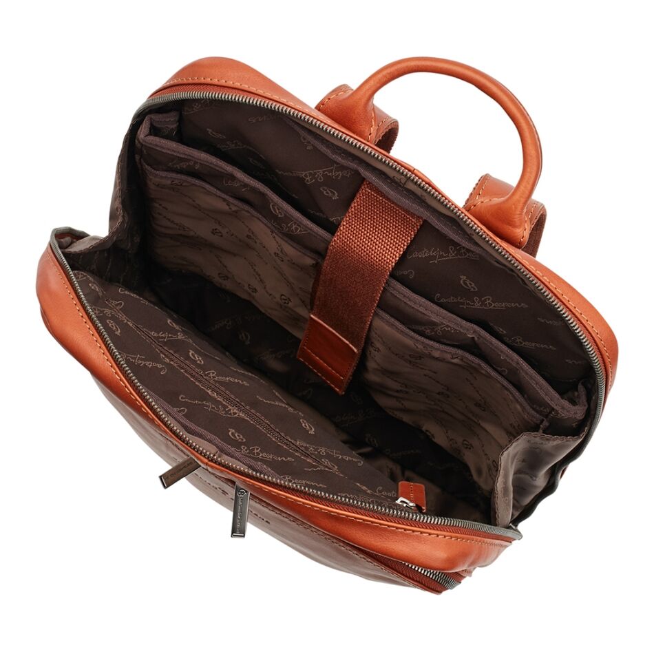 Castelijn & Beerens Rugzak 15,6 Inch + Tablet bruin | Wennekes.nl