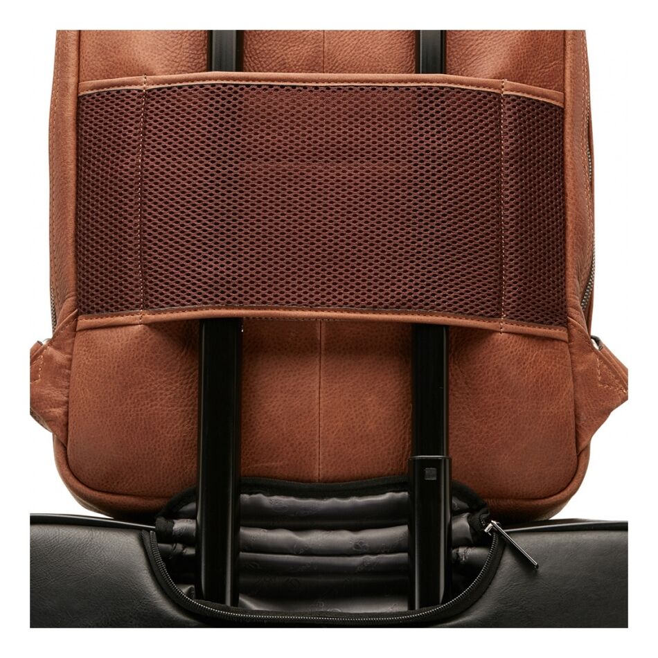 Castelijn & Beerens Carisma Laptop Backpack 15,6 inch + tablet bruin | Wennekes.nl