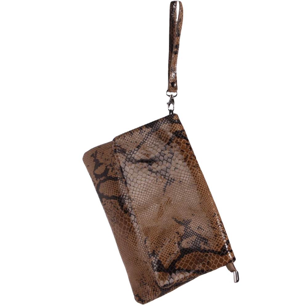 Florence Bags Shiny Snake Clutch florence bags kopen in de aanbieding